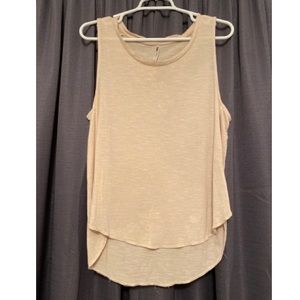 Beige Sleeveless Top